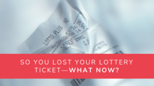 Lost Lotto Ticket Article Header Image